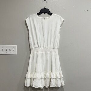 Pink Martini White Cap Sleeve Mini Dress